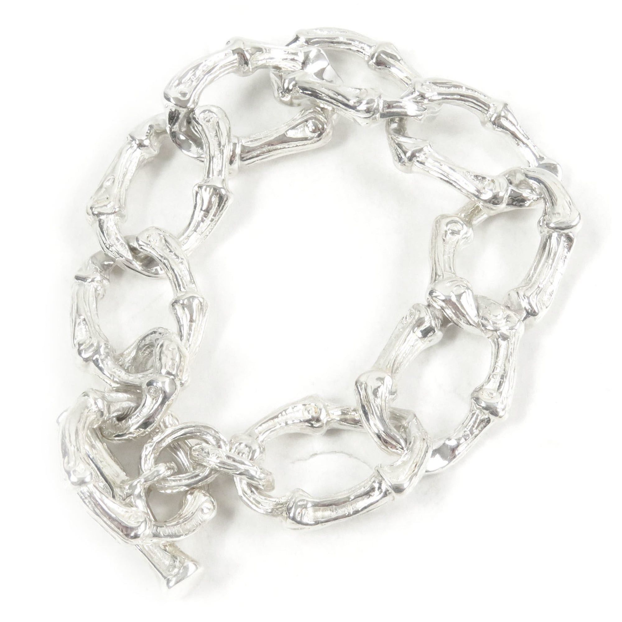Tiffany & Co. TIFFANY&Co. Tiffany Vintage Bamboo SV925 Accessory Bracelet, Silver, Weight 62.67g, Men's/Women's Size ONE SIZE - 1 Thumbnail