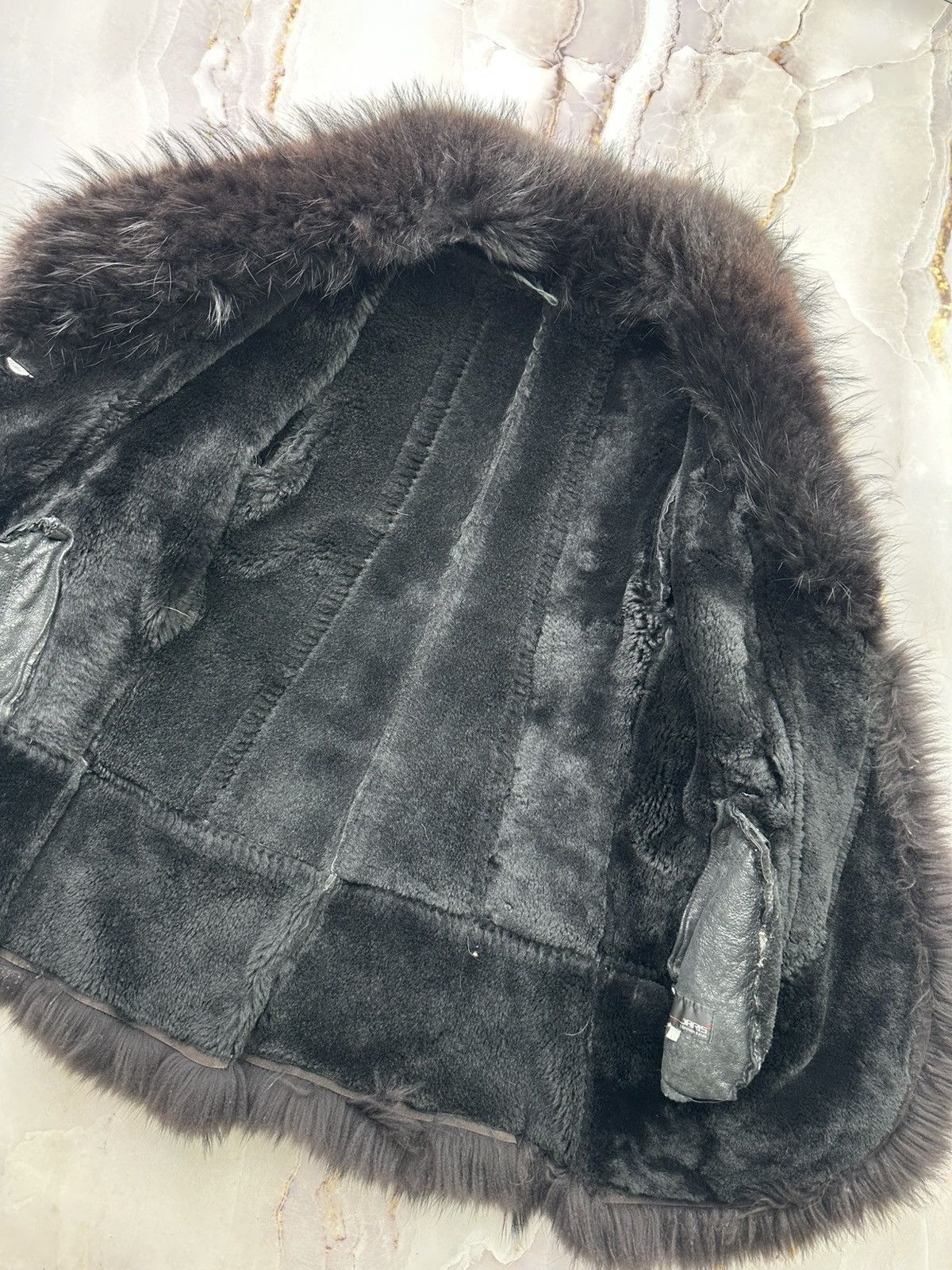 Japanese Brand Vintage Sheepskin Coat (E1) Size L / US 10 / IT 46 - 8 Thumbnail