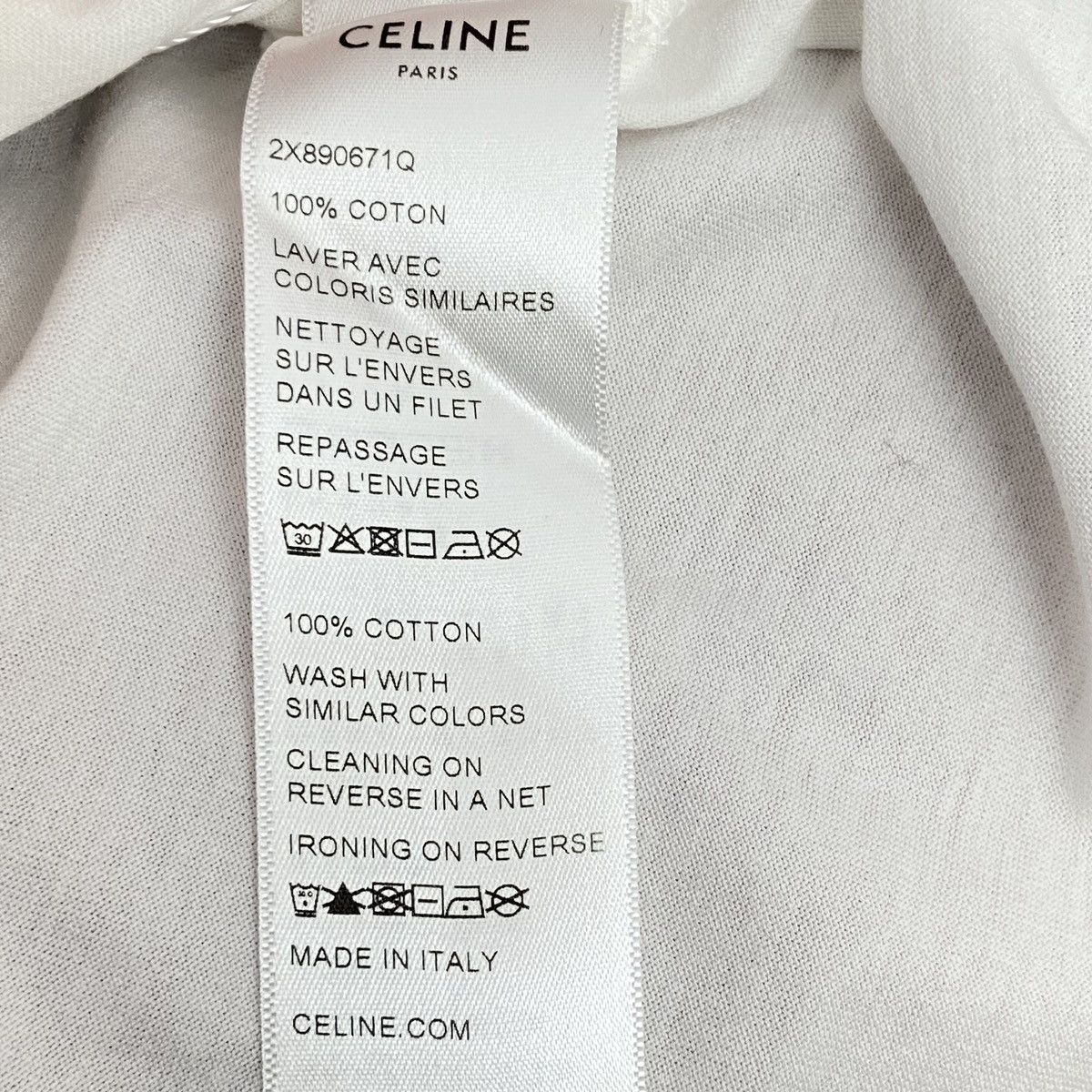 Celine CELINE Pullover Casual Cropped Short Sleeve Top K26WX Size S / US 4 / IT 40 - 8 Thumbnail