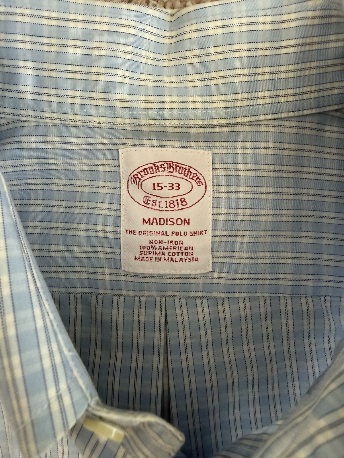 Brooks Brothers Brooks Brothers Polo Dress Shirt Size US M / EU 48-50 / 2 - 2 Thumbnail