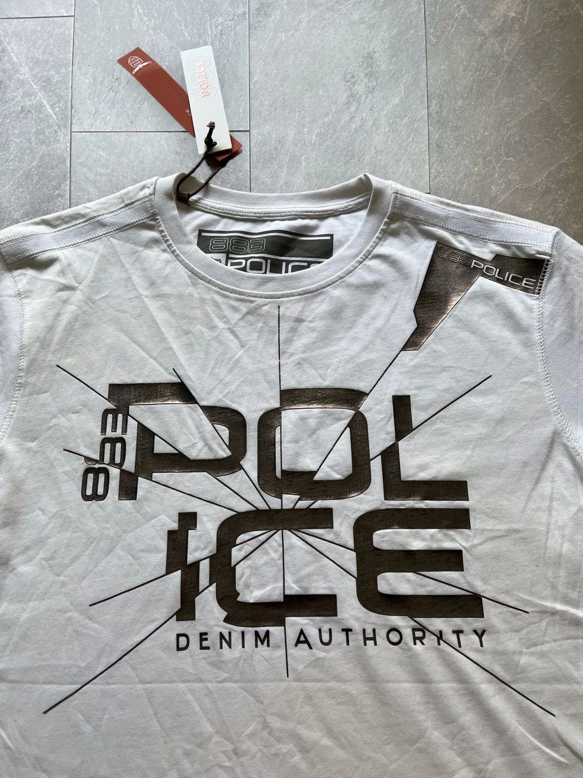 Other Police 883 Denim Luxury T-Shirt Y2K 2000s Size 5 XL Size US XL / EU 56 / 4 - 2 Thumbnail