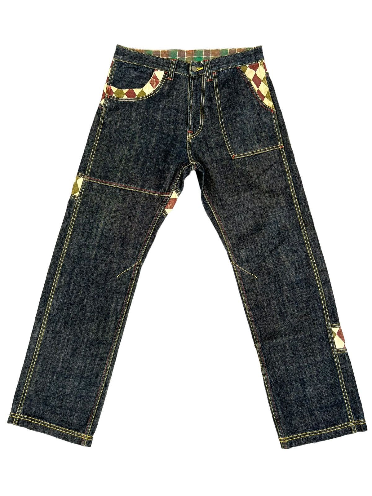 Vintage Vintage SACRIFICE Japan Union Made Hybrid Denim Jeans Size US 34 / EU 50 - 1 Thumbnail