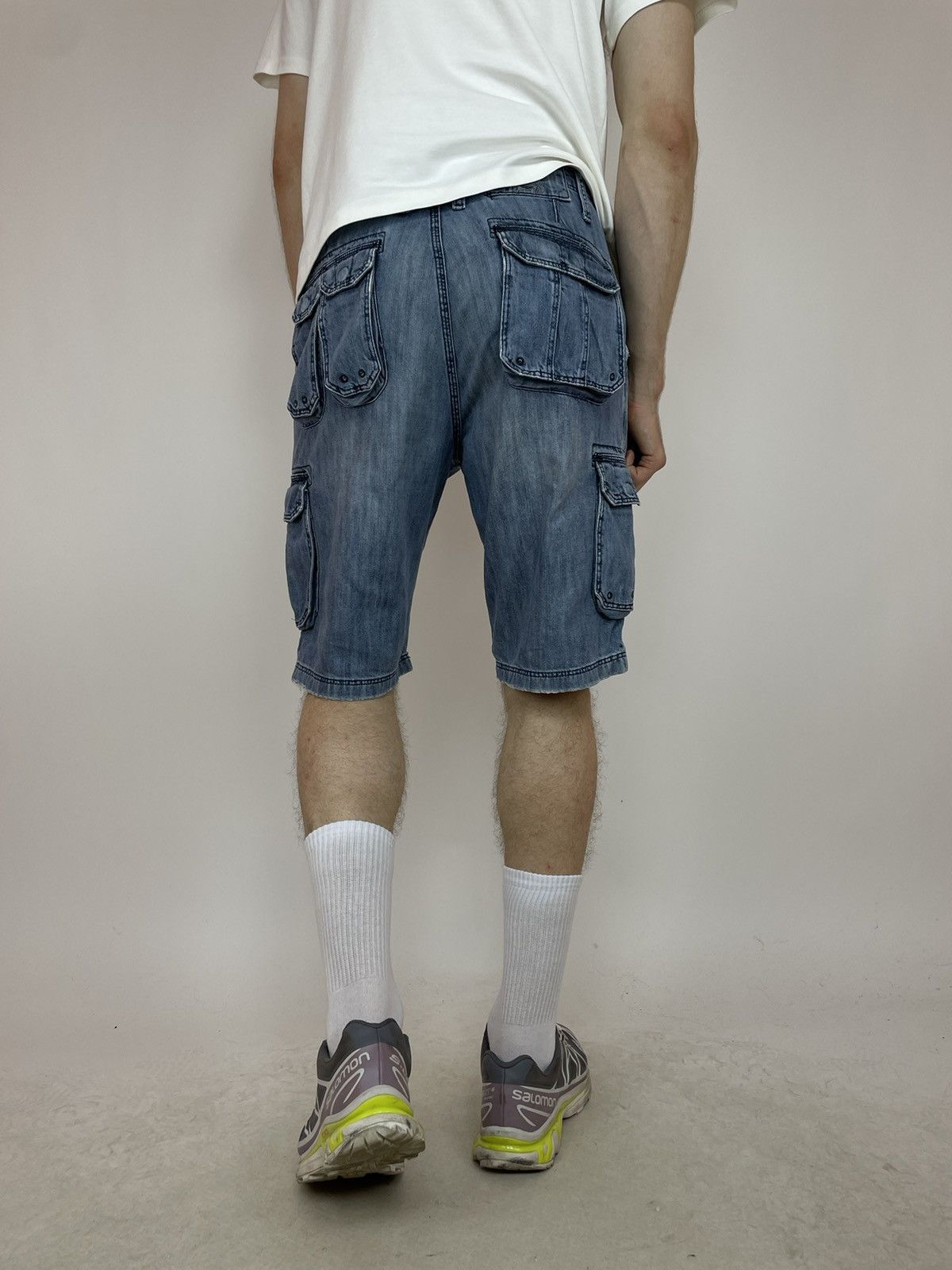 Quiksilver QUIKJEAN Denim Shorts Vintage Rap Hip-Hop skateboarding Size US 32 / EU 48 - 6 Thumbnail
