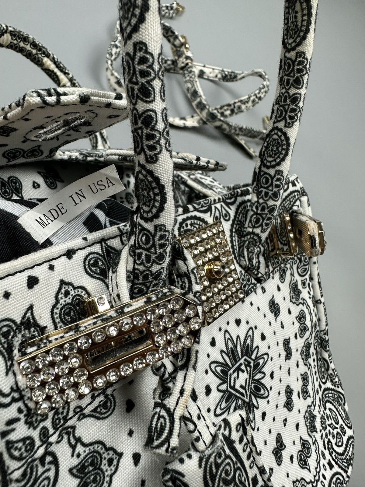 Designer × If Six Was Nine Rare Hermetic Paisley Birkin Inspired By Hermes Birkin Size ONE SIZE - 17 Thumbnail