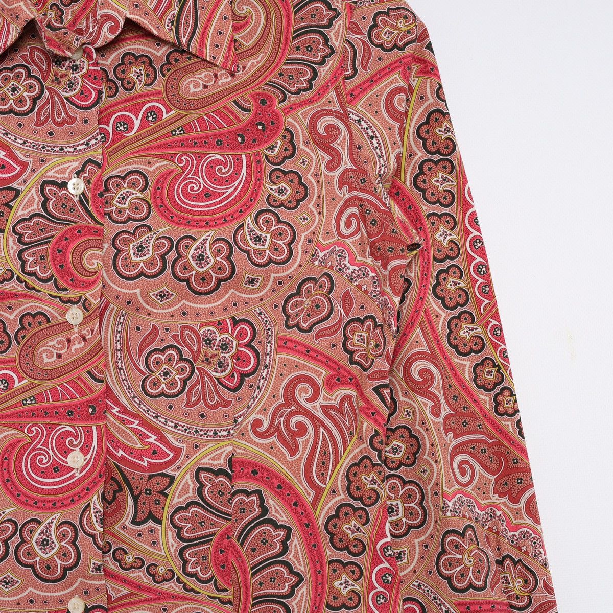 Etro Etro Milano Printed Floral Pattern Shirt Button Red Pink Size S / US 4 / IT 40 - 5 Thumbnail