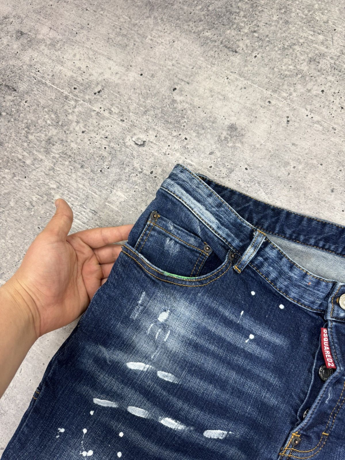 Dsquared2 Dsquared2 Dsquared Painted Patchwork Italian Jeans Trousers Size US 36 / EU 52 - 14 Thumbnail