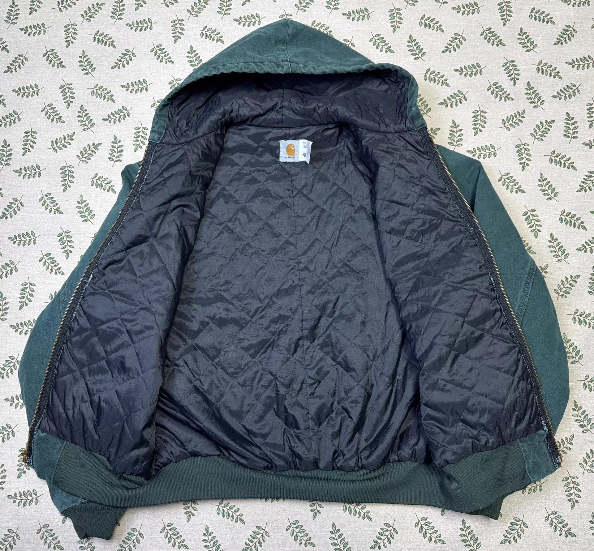 Carhartt Carhartt Mainline Vintage JQ243 HTG XL Hooded Work Jacket Size US XL / EU 56 / 4 - 4 Thumbnail
