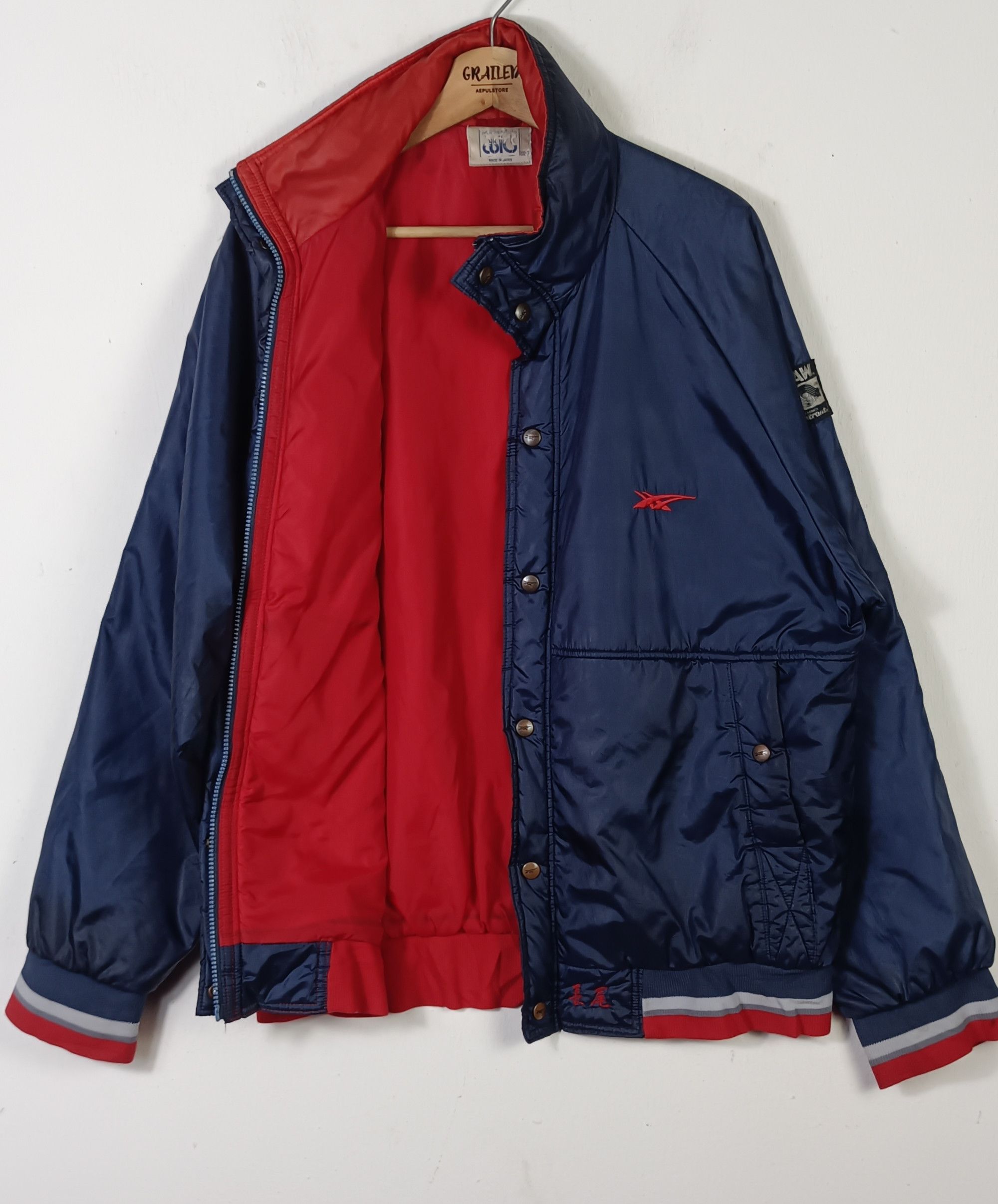 Asics × Japanese Brand × Sports Specialties Vintage Asics Paw Entrant Bomber Jacket Size US L / EU 52-54 / 3 - 2 Thumbnail