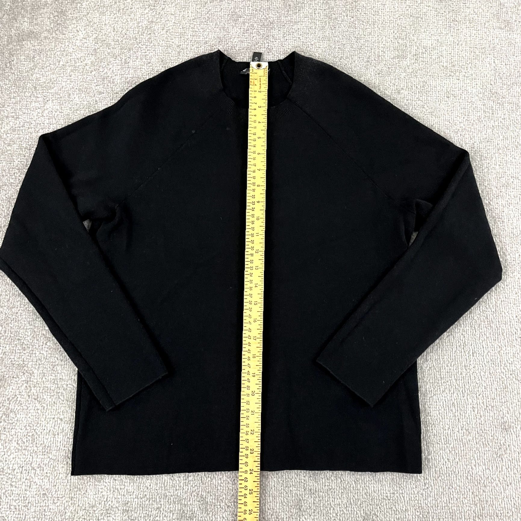 Eileen Fisher EILEEN FISHER Sweater Womens Large Black Knit Wool Blend Pullover Long Sleeve Size L / US 10 / IT 46 - 4 Thumbnail