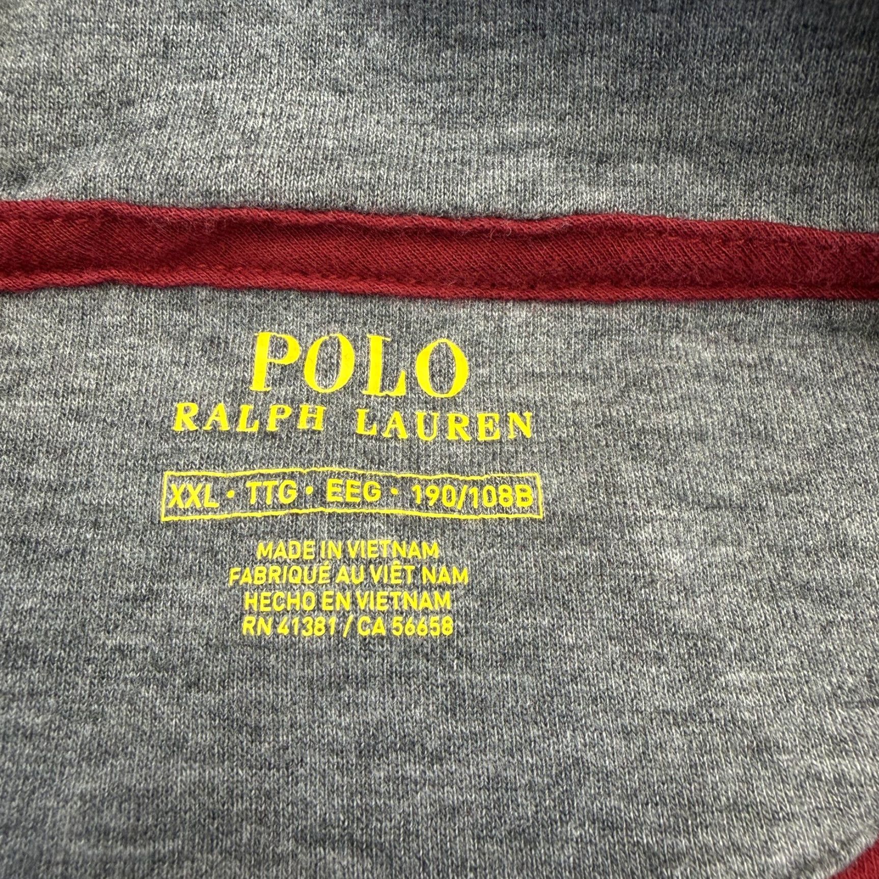 Polo Ralph Lauren Polo Ralph Lauren Sweatshirt Mens 2XL Red Quarter Zip Mock Neck Logo Pony Logo Sweatshirt Size US XXL / EU 58 / 5 - 5 Thumbnail