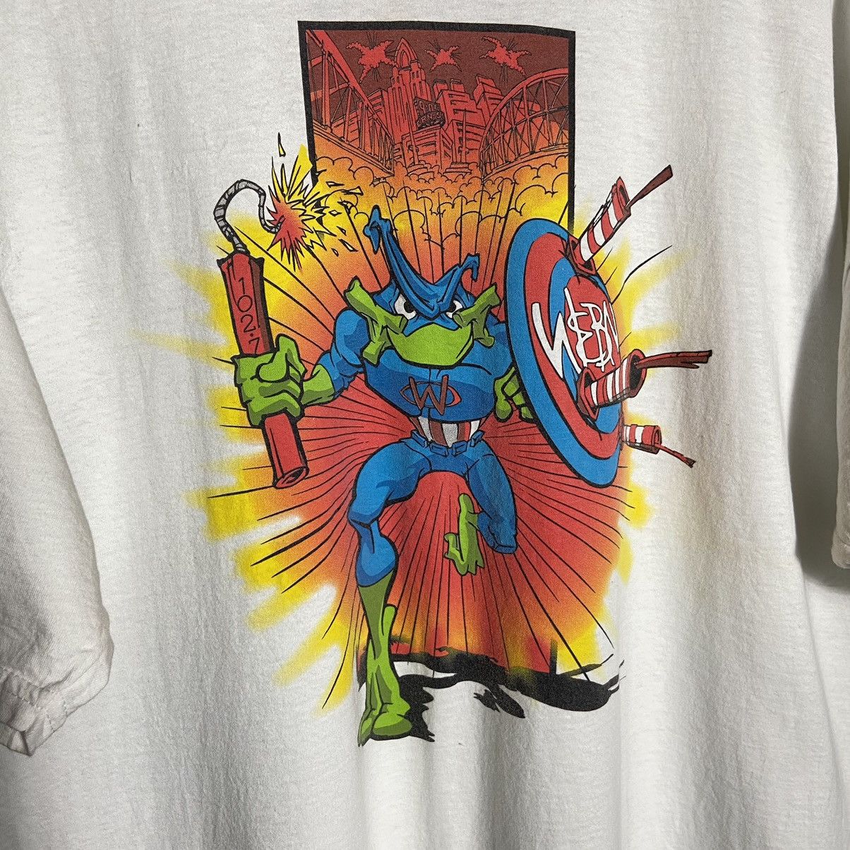Vintage Webn Fireworks Hero Anime Tee Size US XXL / EU 58 / 5 - 6 Thumbnail
