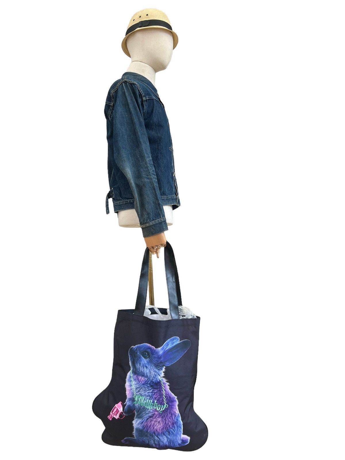 image of 20471120 x Beauty Beast Milkboy Japan Bleeding Love Tote Bag in Black, Men's