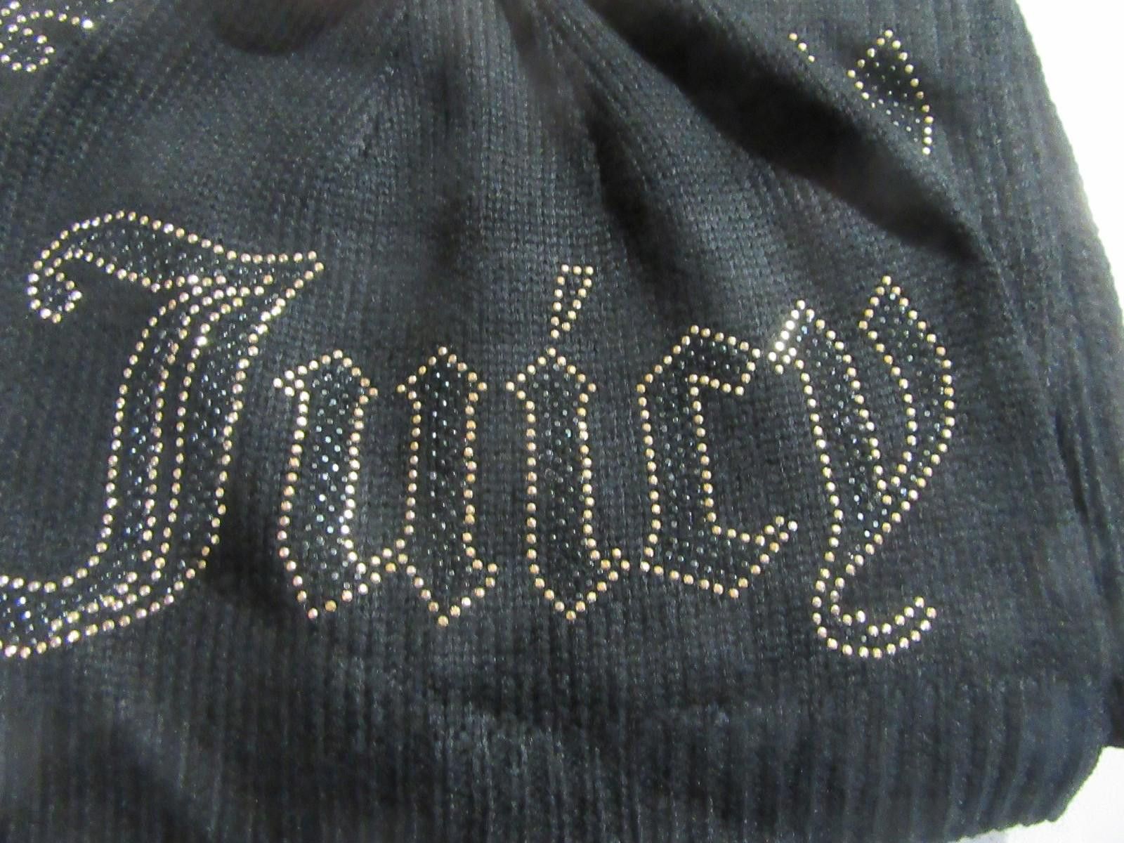 Juicy Couture Jeans Juicy Couture 2 Piece Knif Scarf and Hat Set Black Bling NWT Size ONE SIZE - 2 Thumbnail