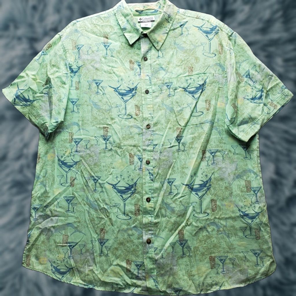 Vintage Columbia River Lodge Fishing Shirt Mens XXL Multi Short Sleeve Button Up AOP Size US XXL / EU 58 / 5 - 1 Thumbnail