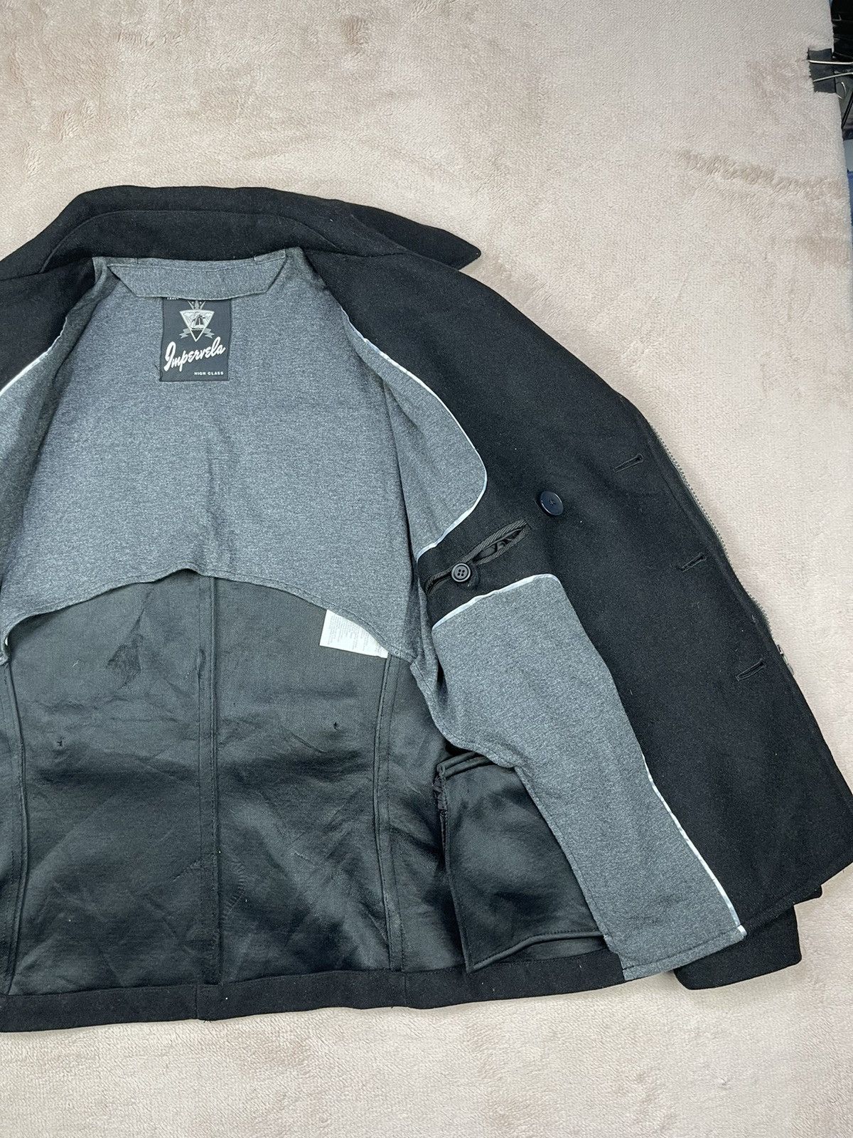 Le Grande Bleu (L.G.B.) ITALIAN IMPERVELA DOUBLE BREASTED RAINPROOF Size US L / EU 52-54 / 3 - 9 Thumbnail