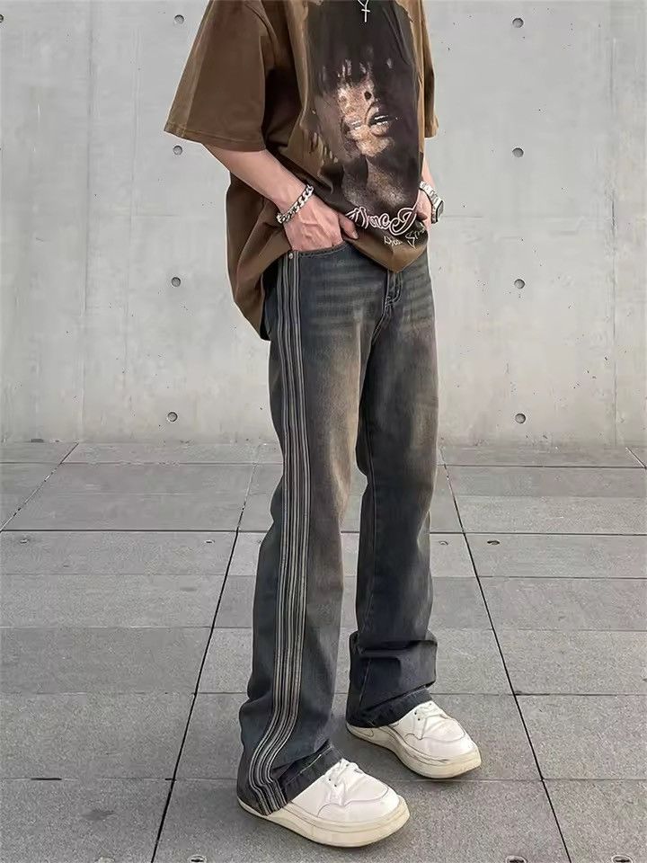 Japanese Brand × Vintage Vintage Jeans Slim Flared Trousers Autumn Streetwear Casual Size US 34 / EU 50 - 2 Thumbnail