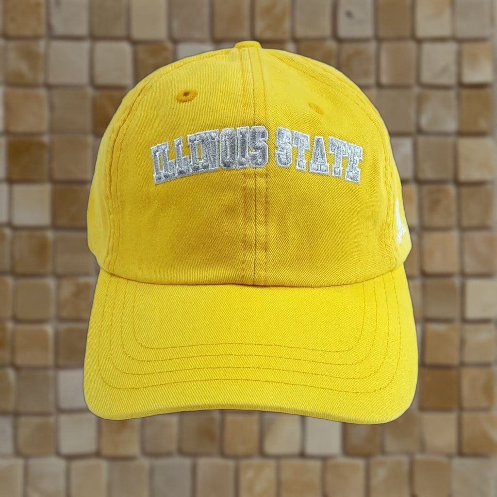 Russell Athletic VINTAGE Illinois State College Adjustable Sports Hat Baseball Cap Y2K Yellow Russell Athletic Men Adjustable Hat Size ONE SIZE - 1 Thumbnail
