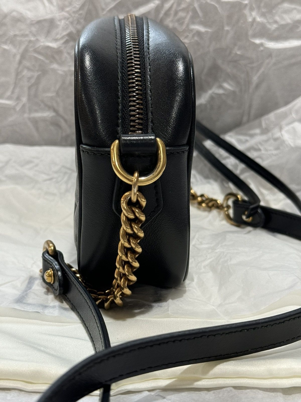 Gucci GUCCI GG MARMONT MINI CROSSBODY SHOULDER BAG Size ONE SIZE - 3 Thumbnail