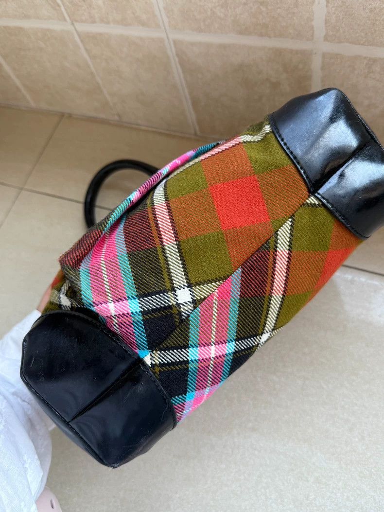 Vivienne Westwood Vivienne Westwood Red and green checkered folds of golden Size ONE SIZE - 5 Thumbnail