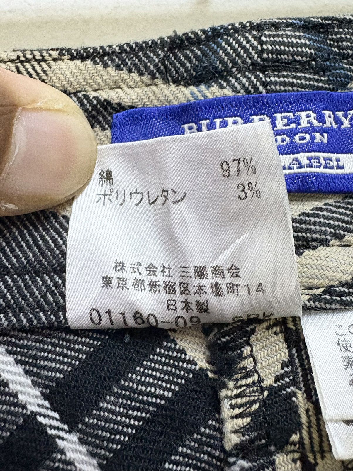 Burberry Vintage 90's Burberry Blue Label Nova Check Pants Size 28" / US 6 / IT 42 - 11 Thumbnail