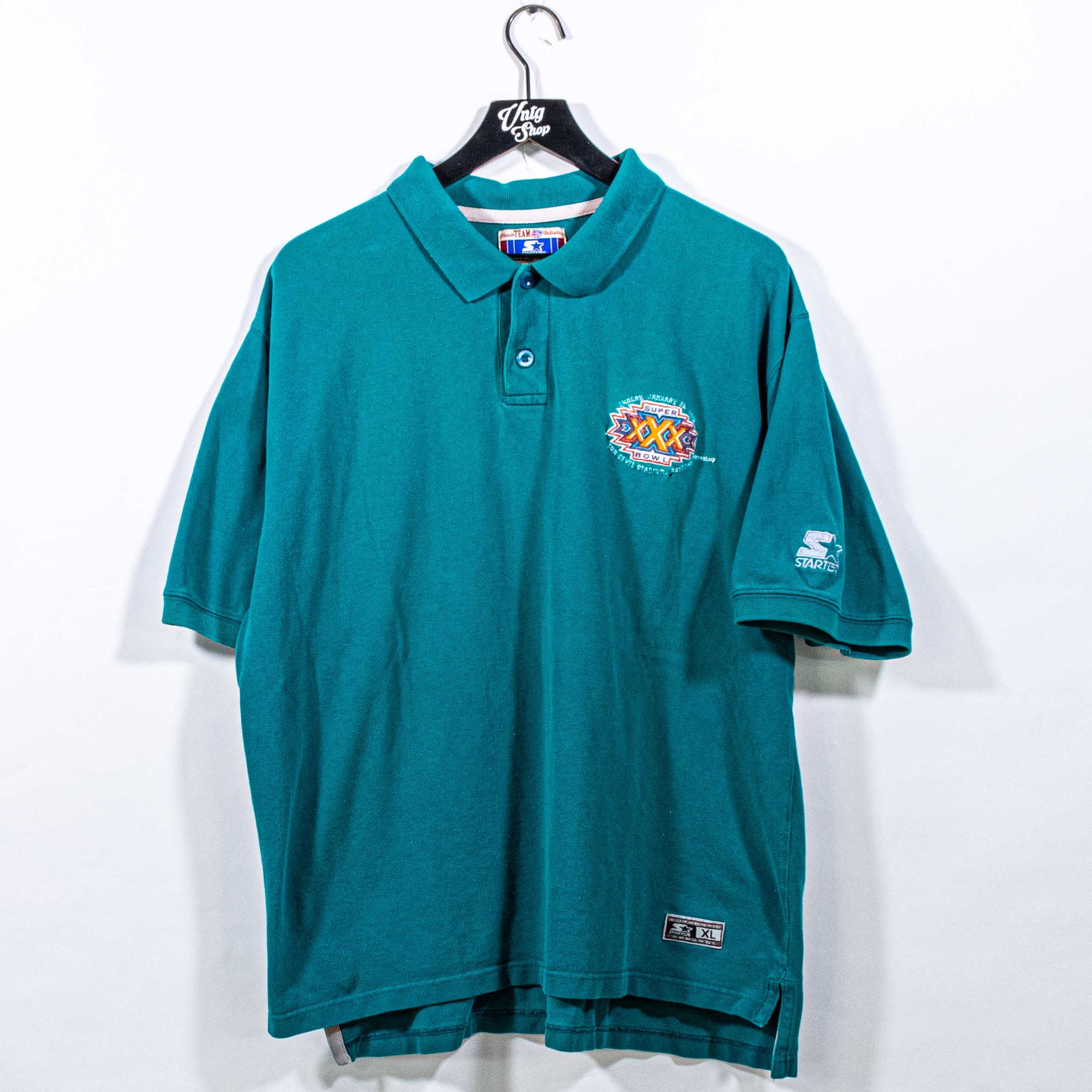 NFL NFL Super Bowl XXX 1996 Starter Polo Shirt VTG 90s Football Size US XL / EU 56 / 4 - 1 Thumbnail