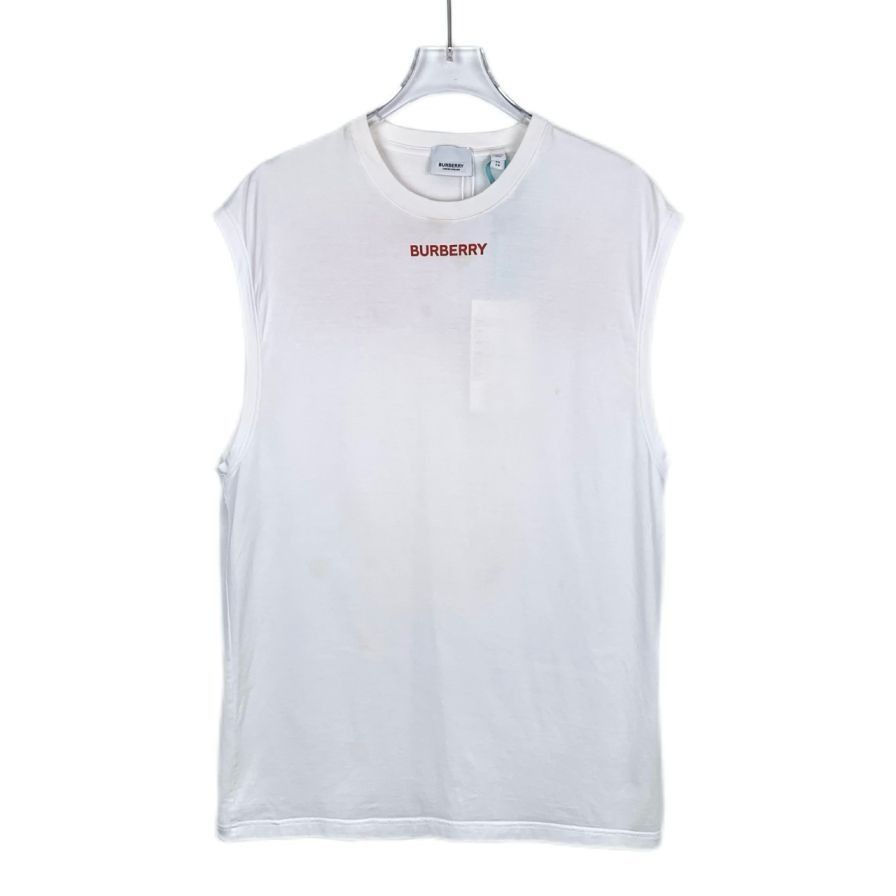 Burberry Burberry White Universal Passport Sleeveless Cotton T-Shirt Size US XS / EU 42 / 0 - 1 Thumbnail