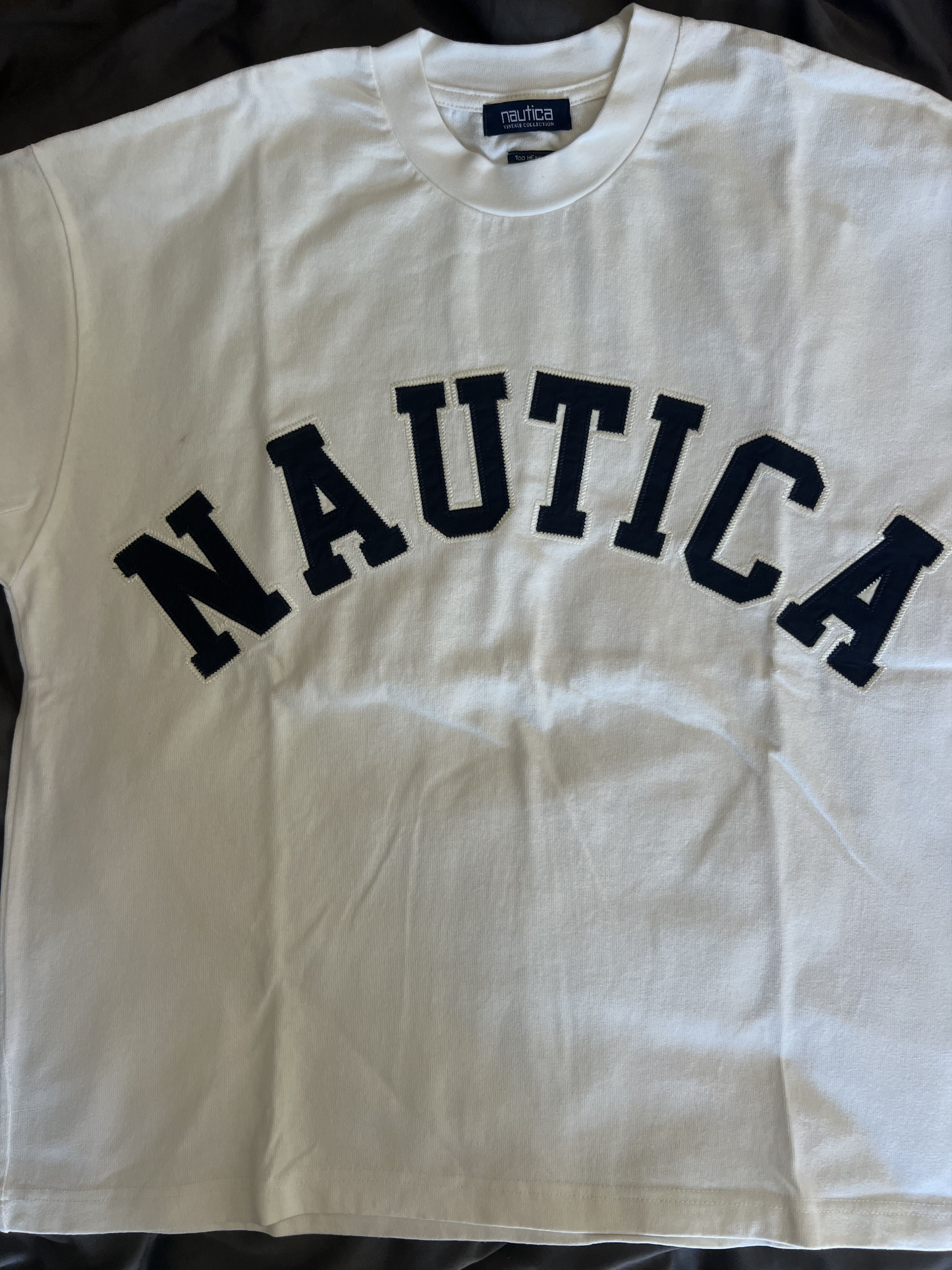 Nautica Nautica White T-Shirt – M/L – Oversized Fit – Vintage USA Size US M / EU 48-50 / 2 - 1 Thumbnail