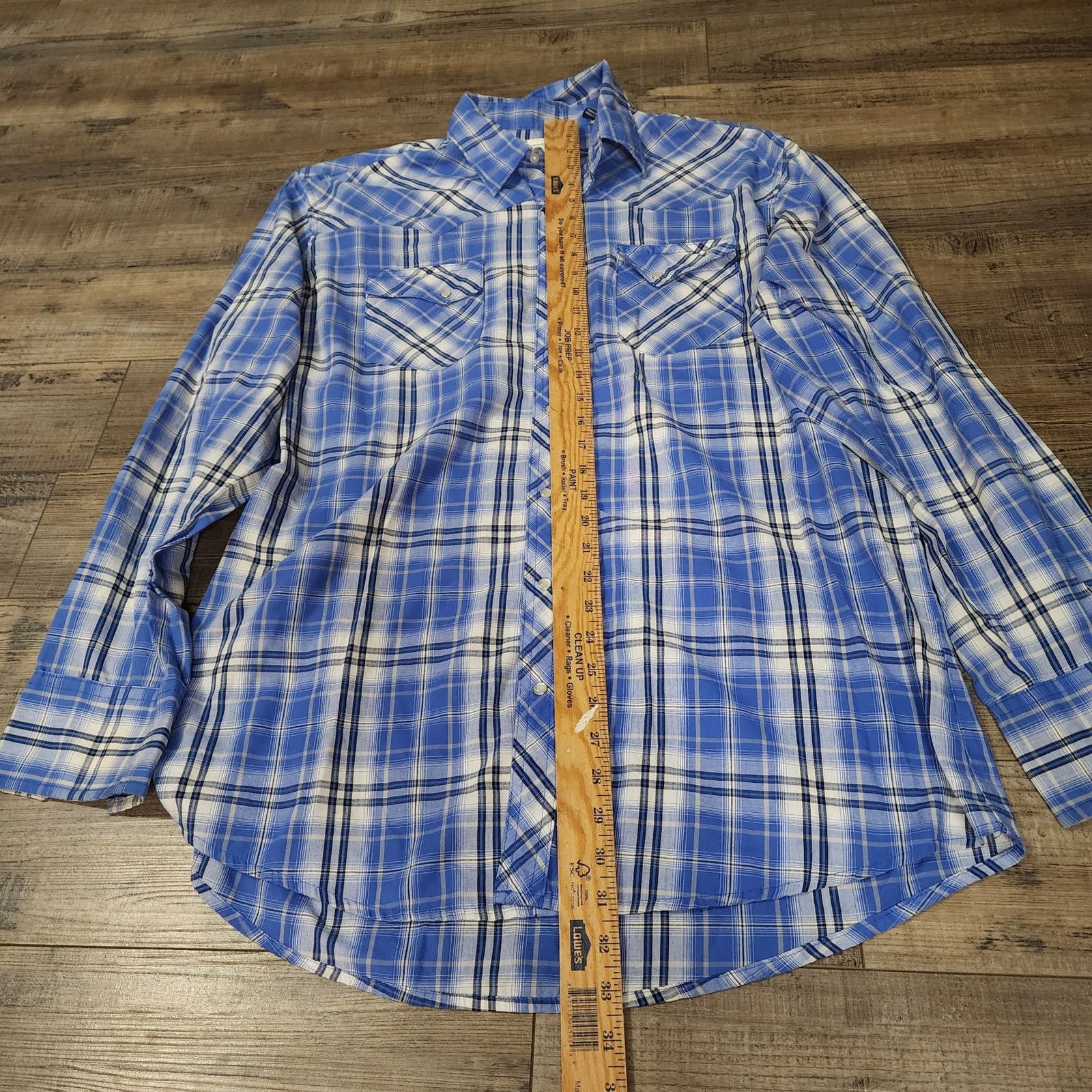 Wrangler Wrangler Wrancher light weight pearl snap size XLT 2241 Size US XL / EU 56 / 4 - 2 Thumbnail