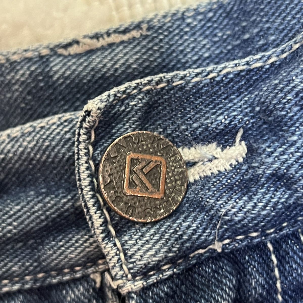 Karl Kani Crazy Vintage Y2K Karl Kani Embroidered Jean Shorts Size US 32 / EU 48 - 8 Thumbnail