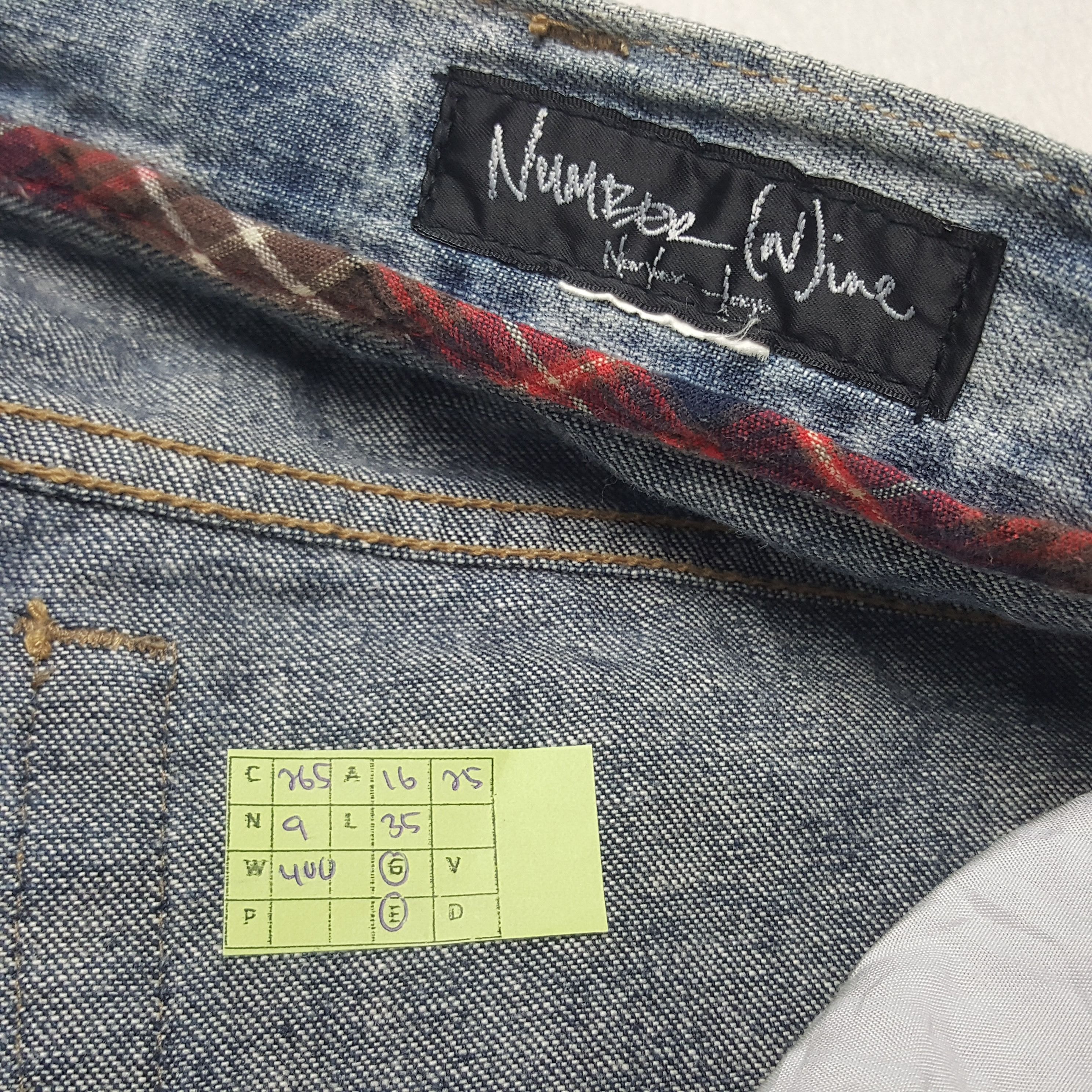 Japanese Brand × Vintage Vintage Number (N)Ine Japanese Brand Denim Pants Size US 32 / EU 48 - 8 Thumbnail