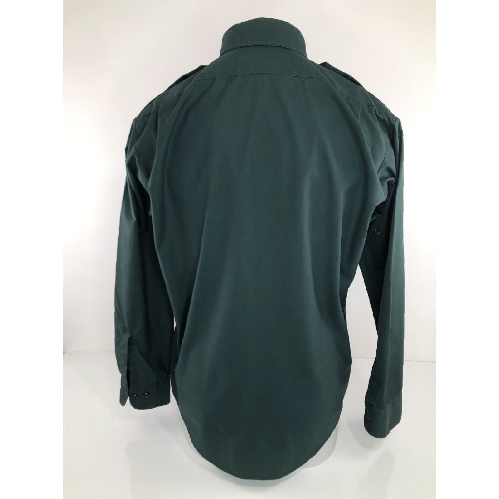 Epaulet DUXBAK - Vintage EPAULETS Safari Hunting Lg. Shirt Shirt Men L Green Long Sleeve Button-Up Size US L / EU 52-54 / 3 - 4 Thumbnail