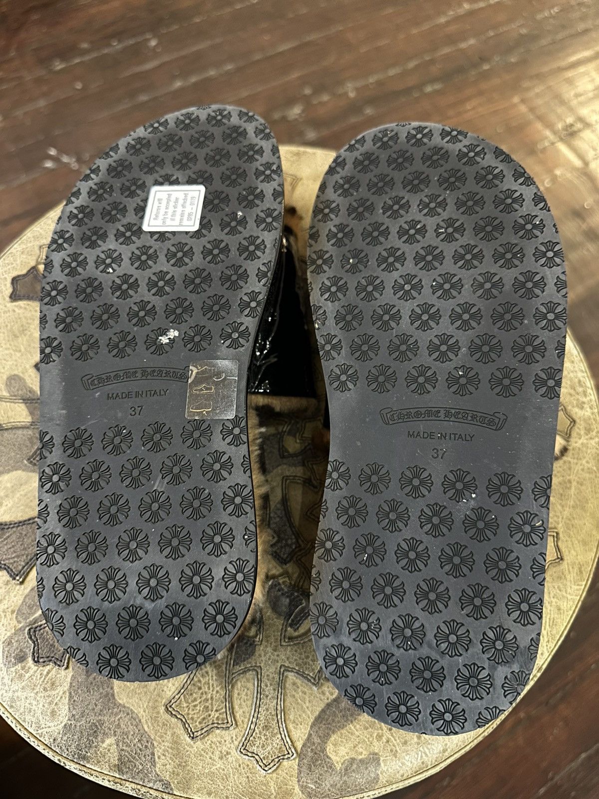 Chrome Hearts CHROME HEARTS CHEETAH FUR PATCH SLIDES Size US 7.5 / IT 37.5 - 4 Thumbnail