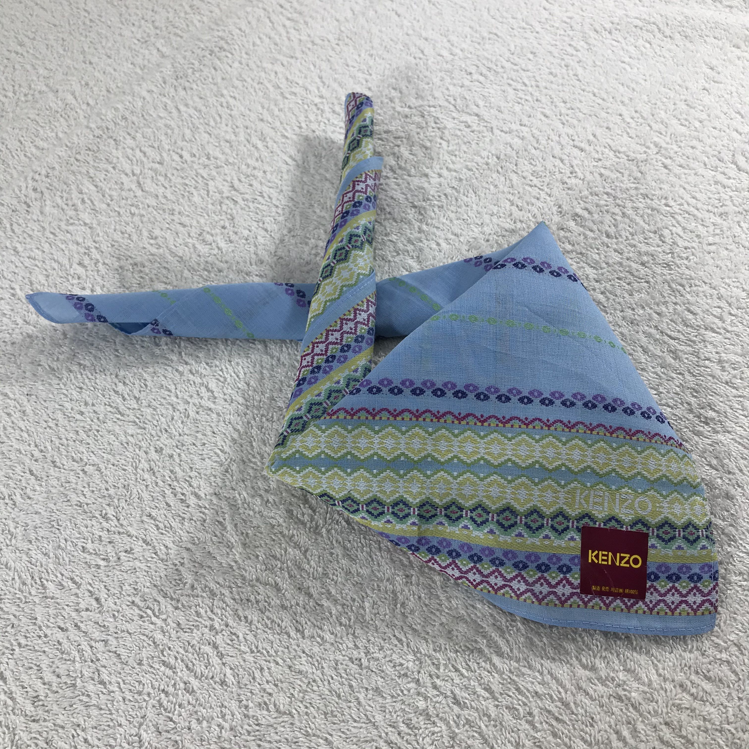 Kenzo × Vintage Kenzo Bandana / Handkerchief / Neckerchief - S117 Size ONE SIZE - 4 Thumbnail