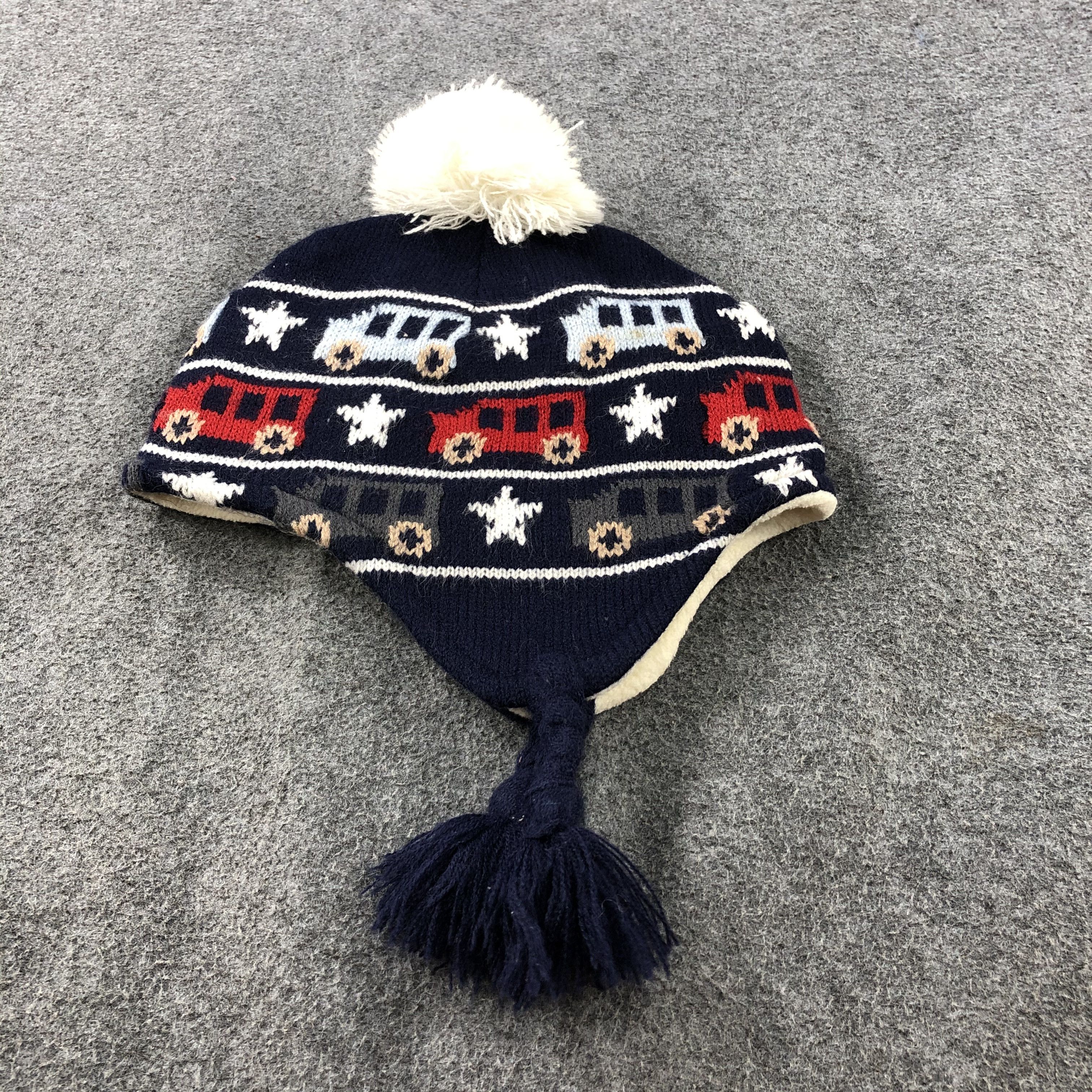 Vintage Ushanka Cars Earflap Bobble Beanie Snowcap Snow Hat B437 Size ONE SIZE - 3 Thumbnail