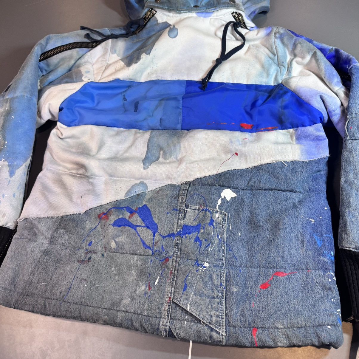 Greg Lauren Greg Lauren Blue GL painted retro puffy jacket FW19 Size US M / EU 48-50 / 2 - 17 Thumbnail