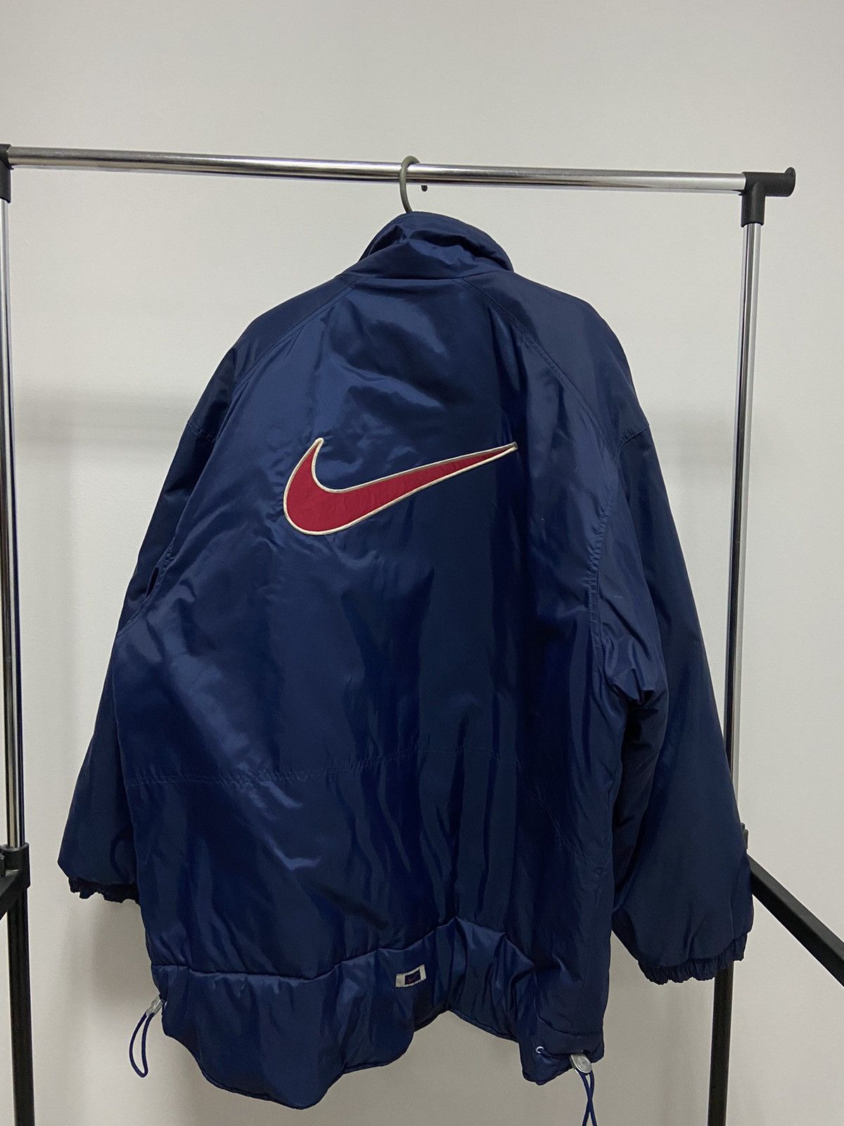 Nike × Vintage Nike Puffer Jacket big Logo Vintage Swoosh Size US XL / EU 56 / 4 - 1 Thumbnail