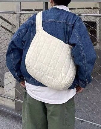 Japanese Brand × Vintage Utility grunge quilted messenger bag shoulder bag Size ONE SIZE - 1 Thumbnail