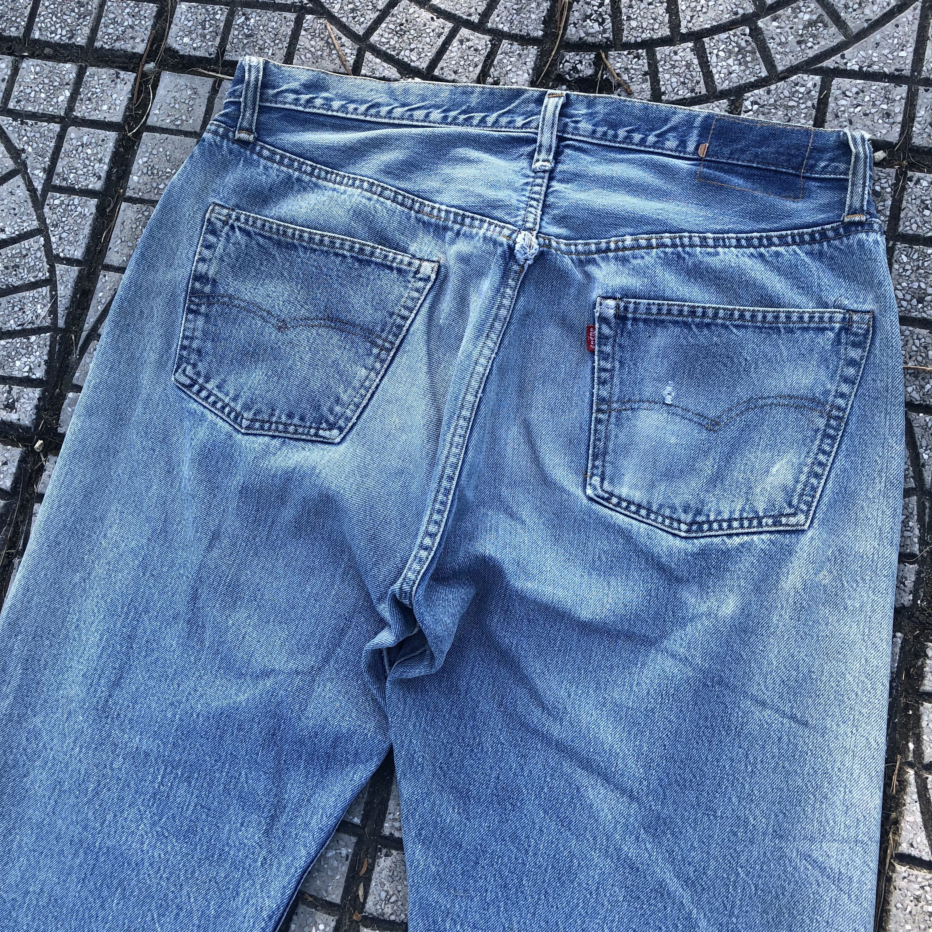 Levi's Vtg 70s LEVl 'S 501 red tab selvedge button fly stap 6 Size US 40 / EU 56 - 8 Thumbnail