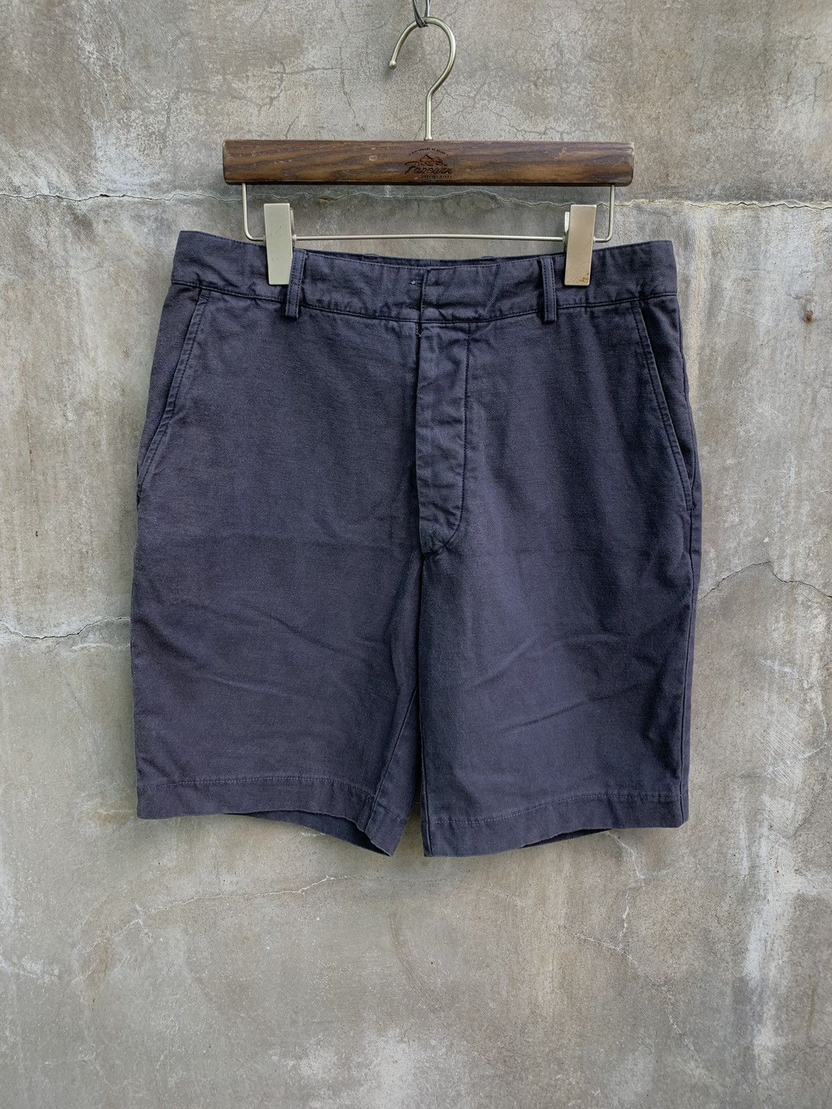 image of Maison Margiela Archive Early 2000S Shorts in Navy Blue, Men's (Size 33)
