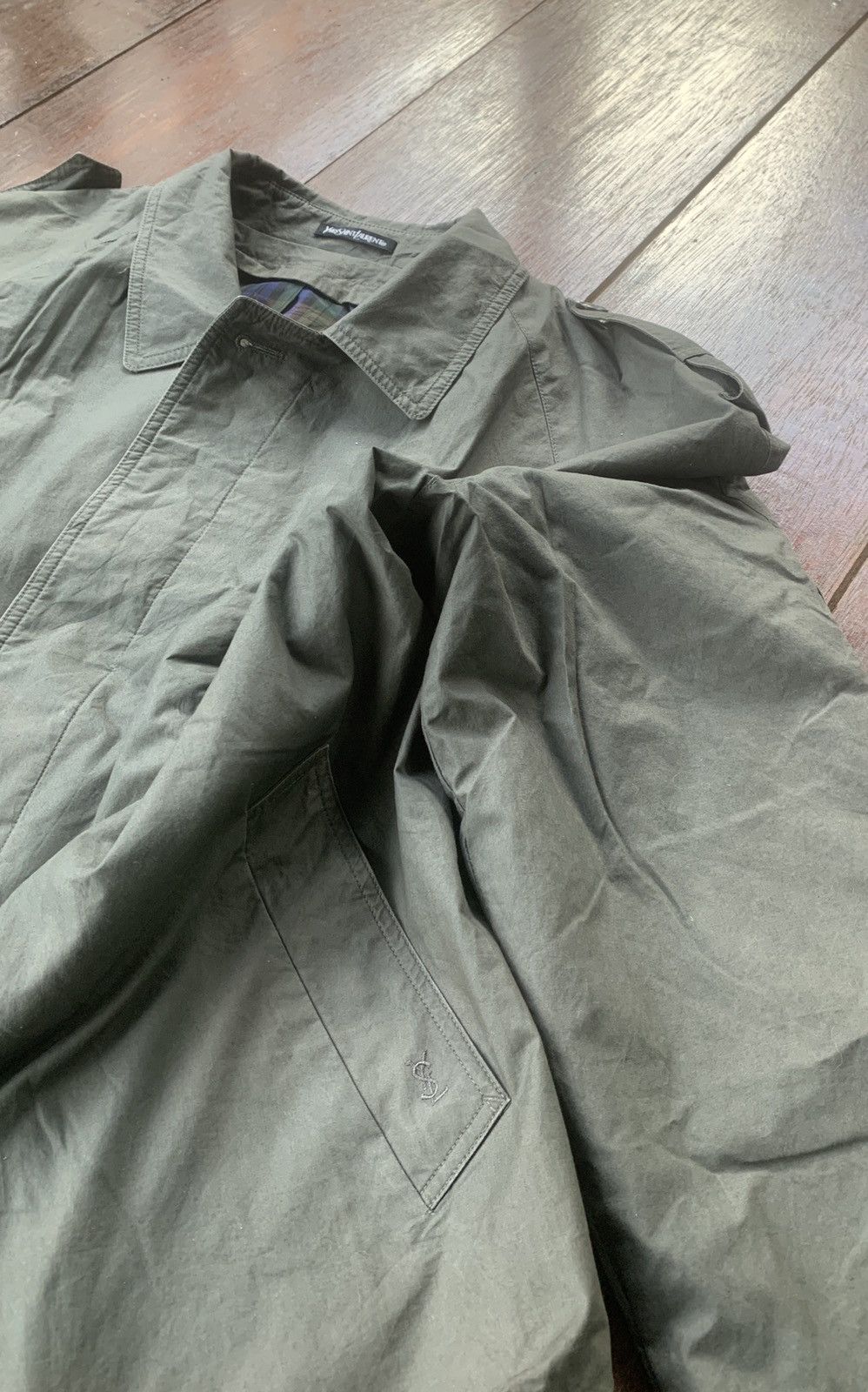 Vintage × Yves Saint Laurent Vintage Yves Saint Laurent trench coat long jacket Size US XL / EU 56 / 4 - 5 Thumbnail