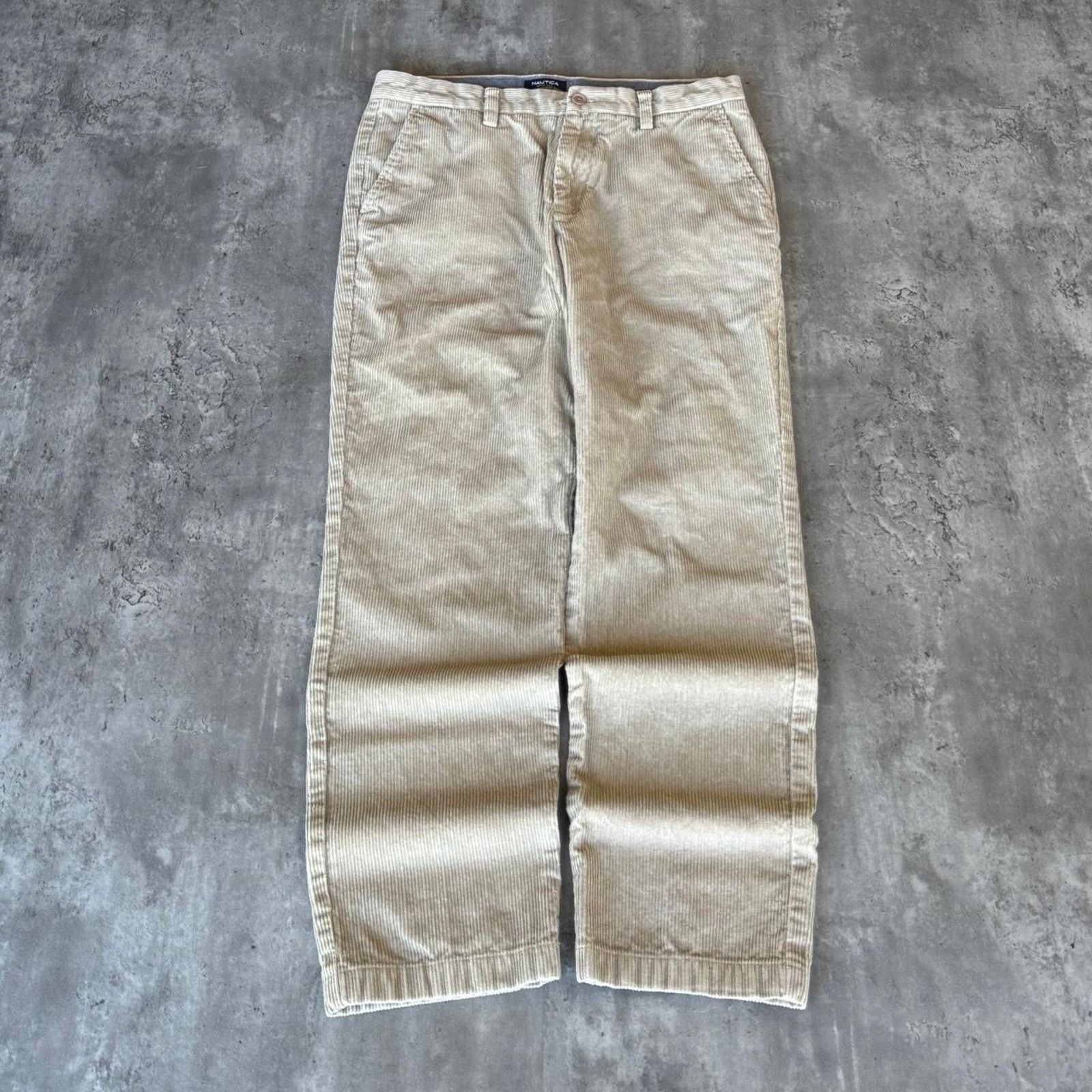 Nautica × Vintage Nautica Cream Essential Thick Corduroy Dress Pants Size US 34 / EU 50 - 1 Thumbnail