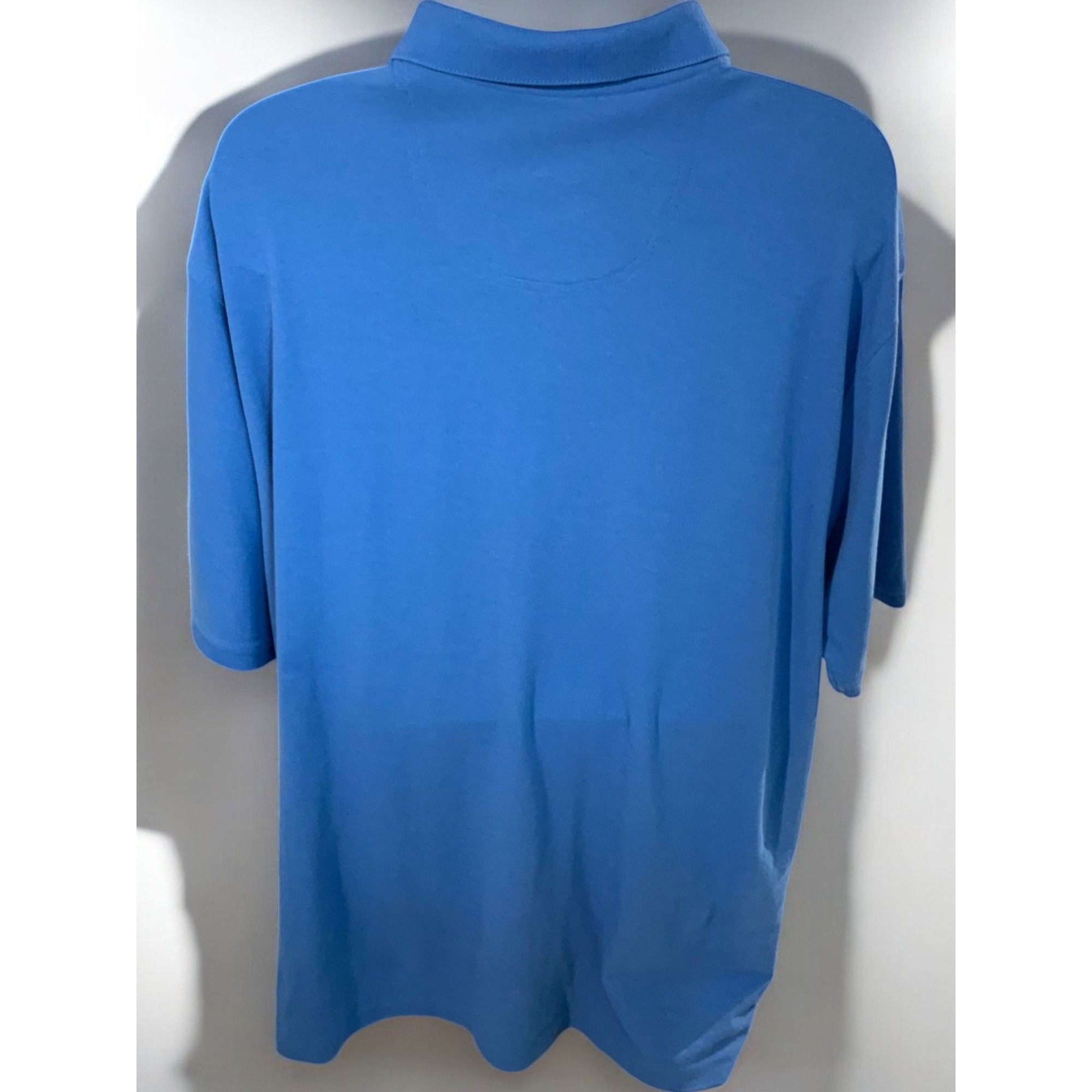 Izod Izod Mens Advantage Short Sleeve Solid Blue Golf 2XL Size US XXL / EU 58 / 5 - 7 Thumbnail