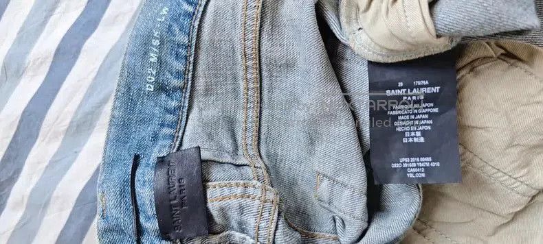 Saint Laurent Paris SAINT LAURENT Distressed Denim Jeans. Size US 34 / EU 50 - 6 Thumbnail
