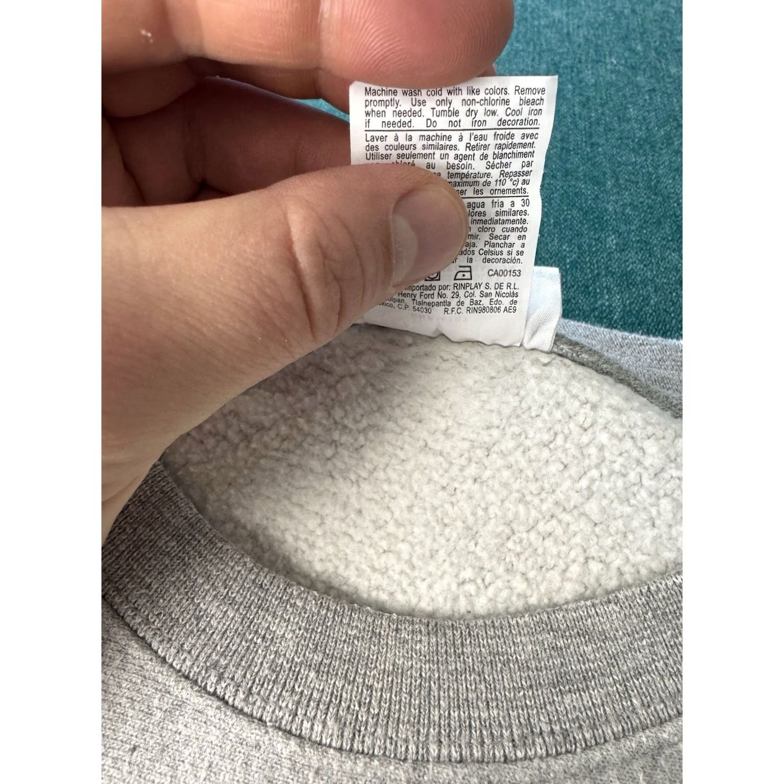 Champion Champion Reverse Weave Spellout Crewneck Sweatshirt Gray Red Stitch Block Letters XL Mens Size US XL / EU 56 / 4 - 5 Thumbnail
