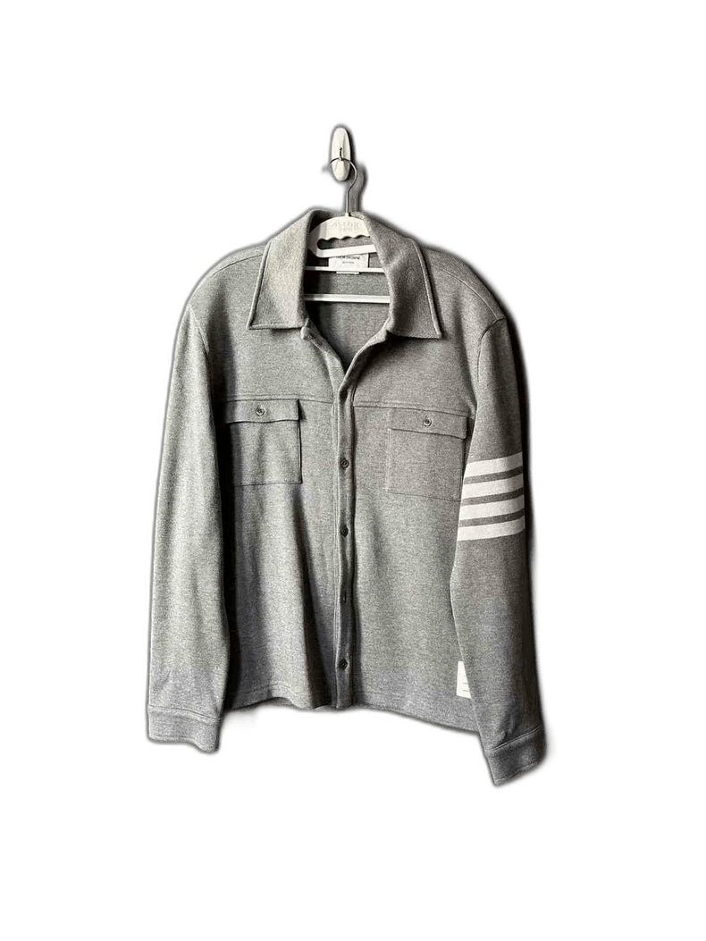 Thom Browne Gray Button-Up Jacket