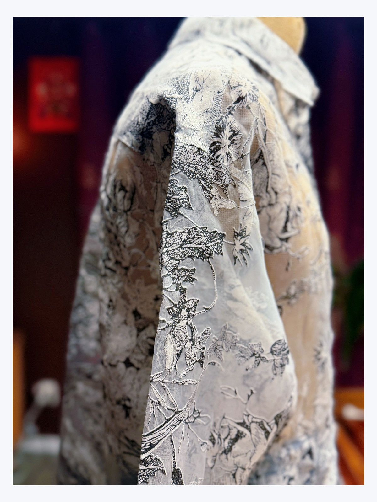 Other Sheer Botanical Print Long-Sleeve Shirt Size US M / EU 48-50 / 2 - 7 Thumbnail