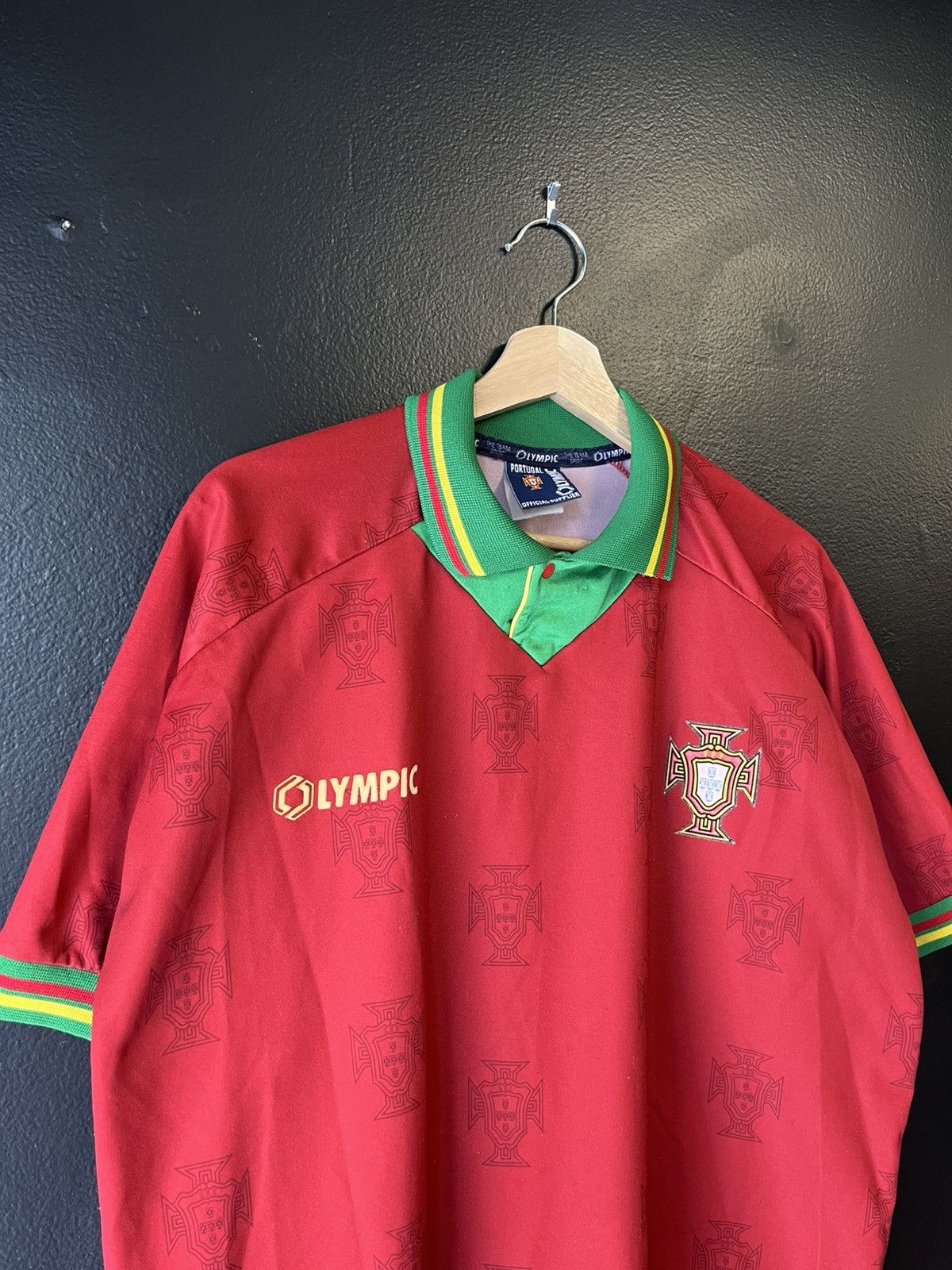 Japanese Brand × Vintage 1995 Portugal FPF Home Jersey XL Size US XL / EU 56 / 4 - 2 Thumbnail