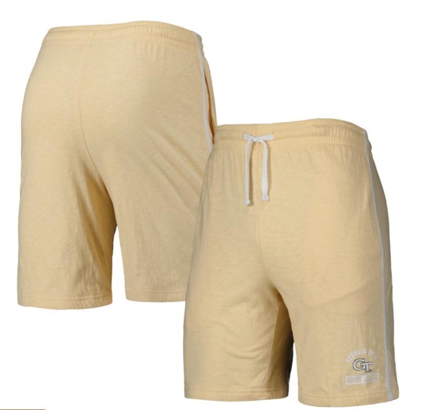 Colosseum Athletics Men's Colosseum Gold Georgia Tech Yellow Thunder Slub Shorts Size US 34 / EU 50 - 3 Thumbnail