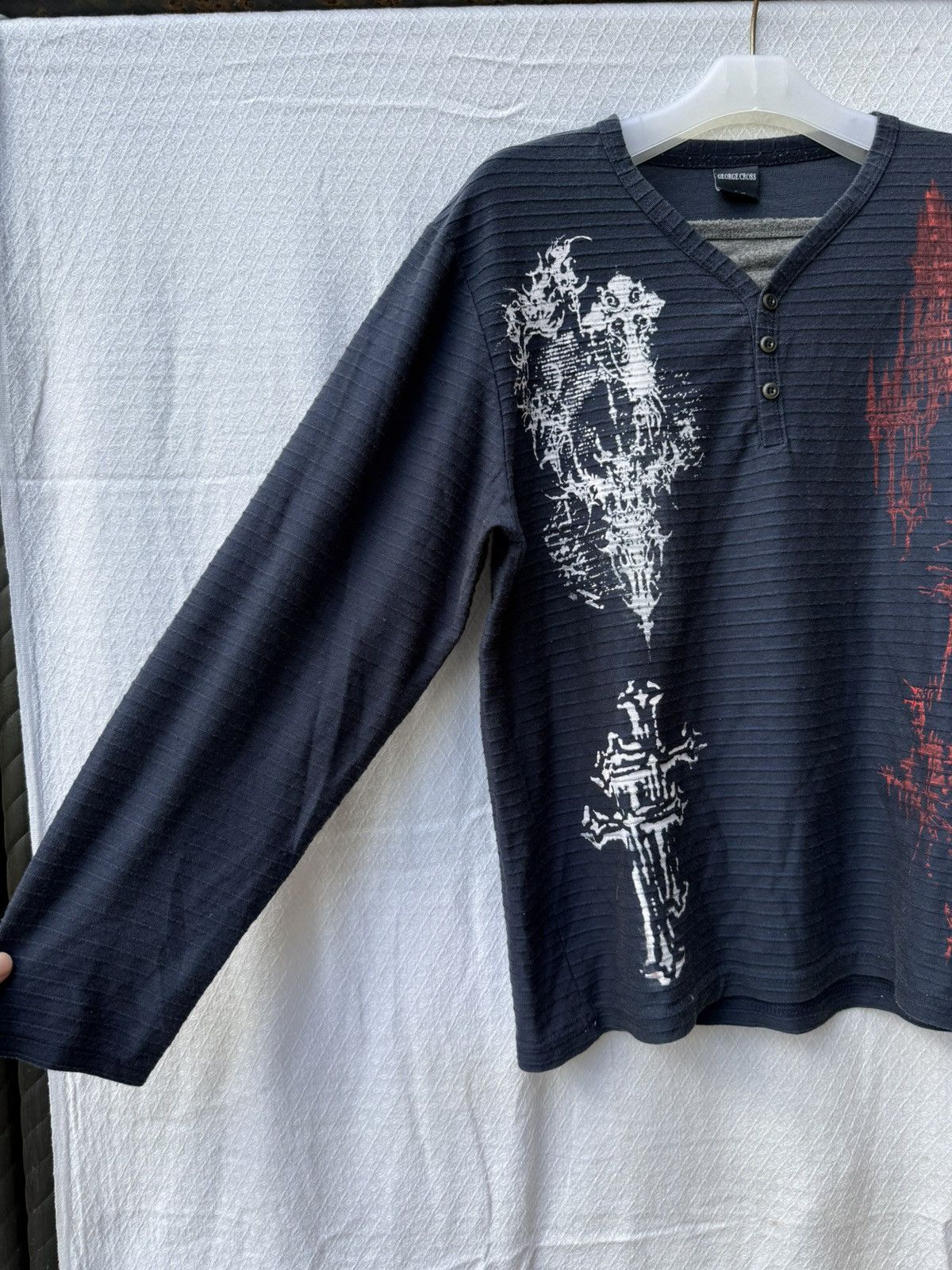 Hysteric Glamour George Cross Double Layers Poem Longsleeve Size US L / EU 52-54 / 3 - 4 Thumbnail