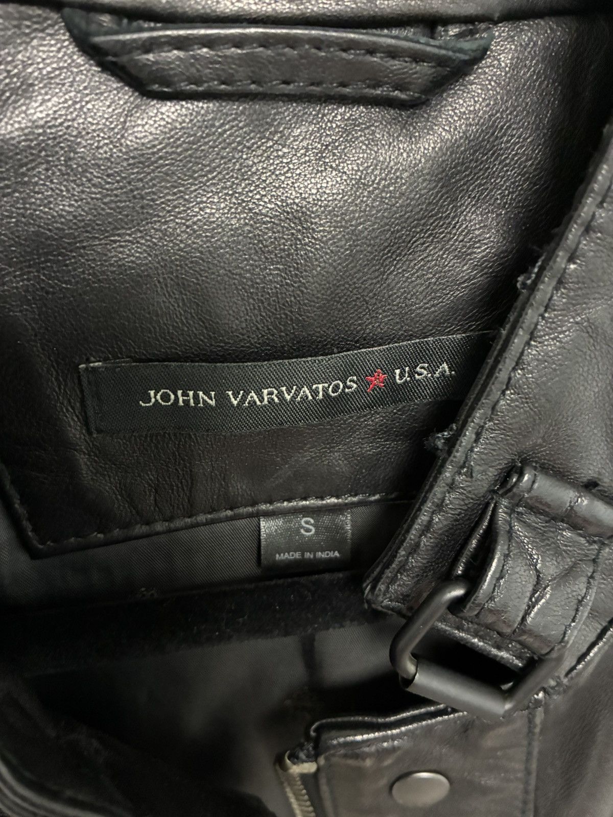 John Varvatos Leather Jacket. Size small Size US S / EU 44-46 / 1 - 6 Thumbnail